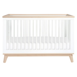 White and tan crib Clearance