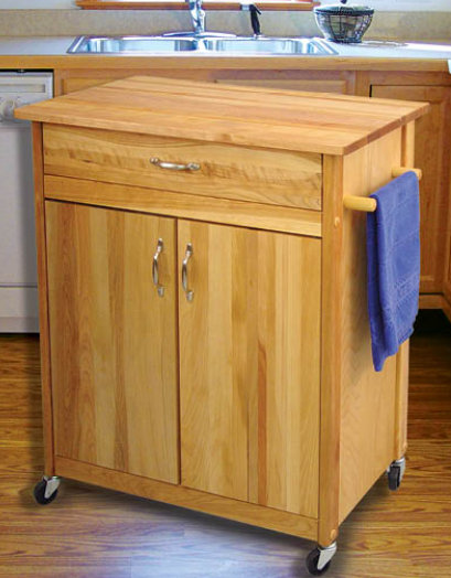Winston Porter Lapithos Kitchen Cart With Butcher Block Top Reviews Wayfair