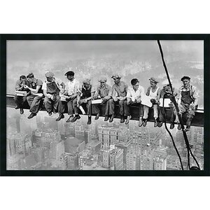 'Lunch Atop a Skyscraper' by Charles C. Ebbets Framed Photographic Print