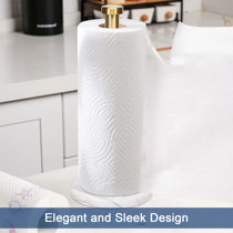 Upright Tear Paper Towel Holder Kitchen Roll Holder Vertical Tissue Dispenser 