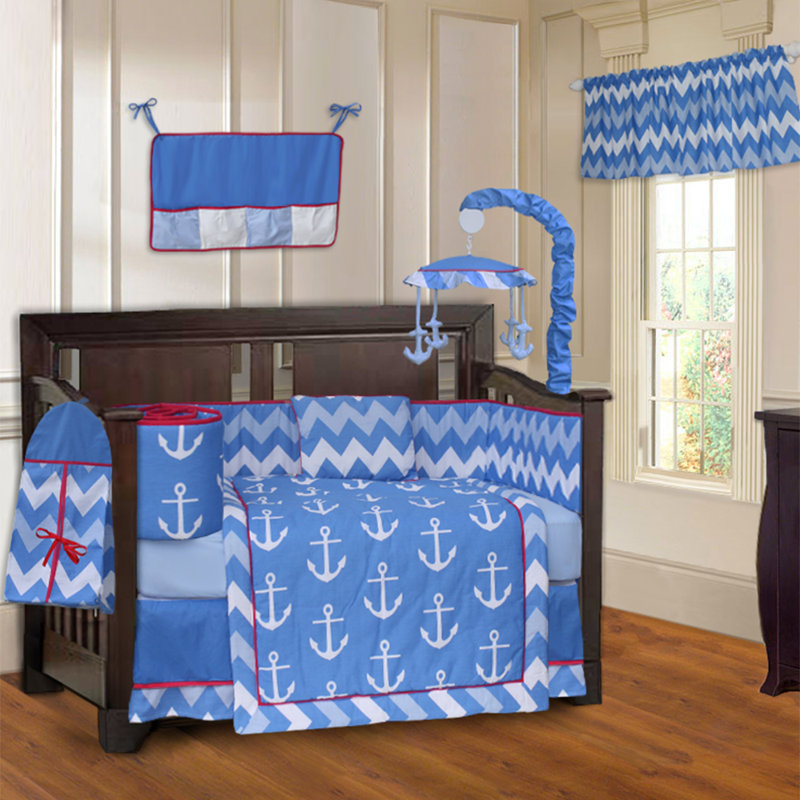 anchor crib bedding