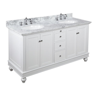 Palazzo 60-Inch Double Bathroom Vanity kbc bella 60" double bathroom vanity set & reviews | wayfair Palazzo 60-Inch Double Bathroom Vanity kbc bella 60" double bathroom vanity set & reviews | wayfair