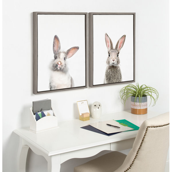 framed bunny pictures for nursery