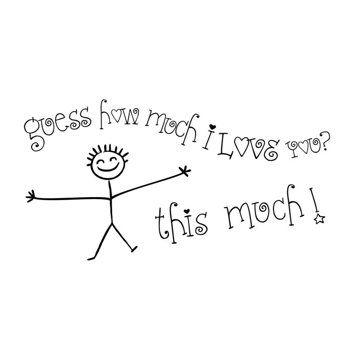 Guess How Much I Love You Wall Decal