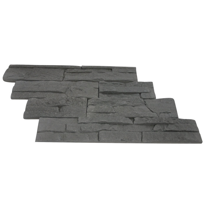 Odyssee Random Sized Manufactured Stone Veneer Wall Tile In Gray