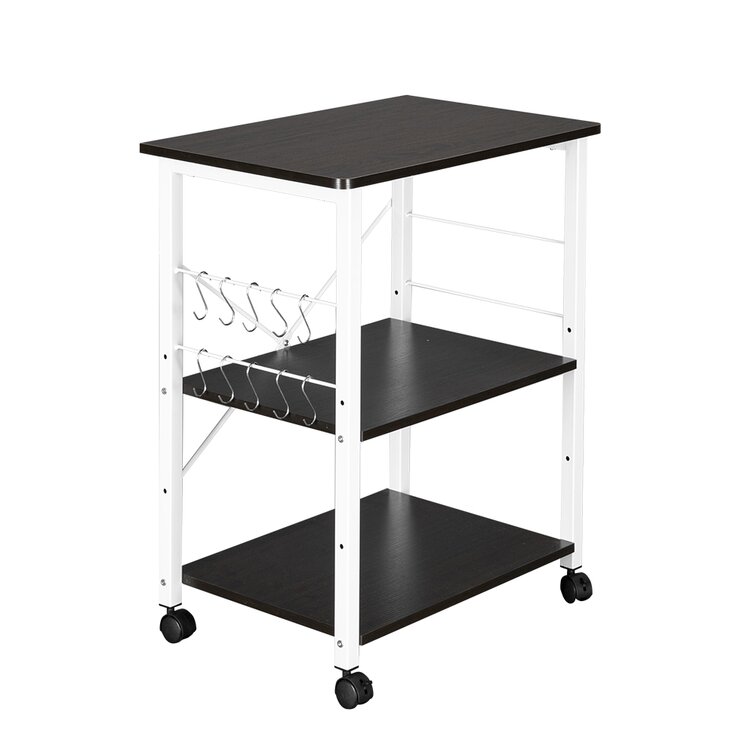 Andover Mills Algona Microwave Storage Kitchen Cart Reviews Wayfair