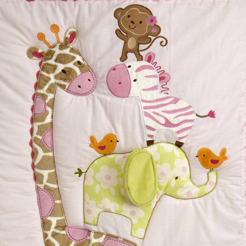 carter's jungle collection 4 piece crib set