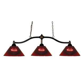Go to store & view more images Fleur De Lis Living Beecroft 3-Light Pool Table Lights Pendant