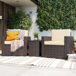 Belton 3 Piece Rattan Seating Group with review