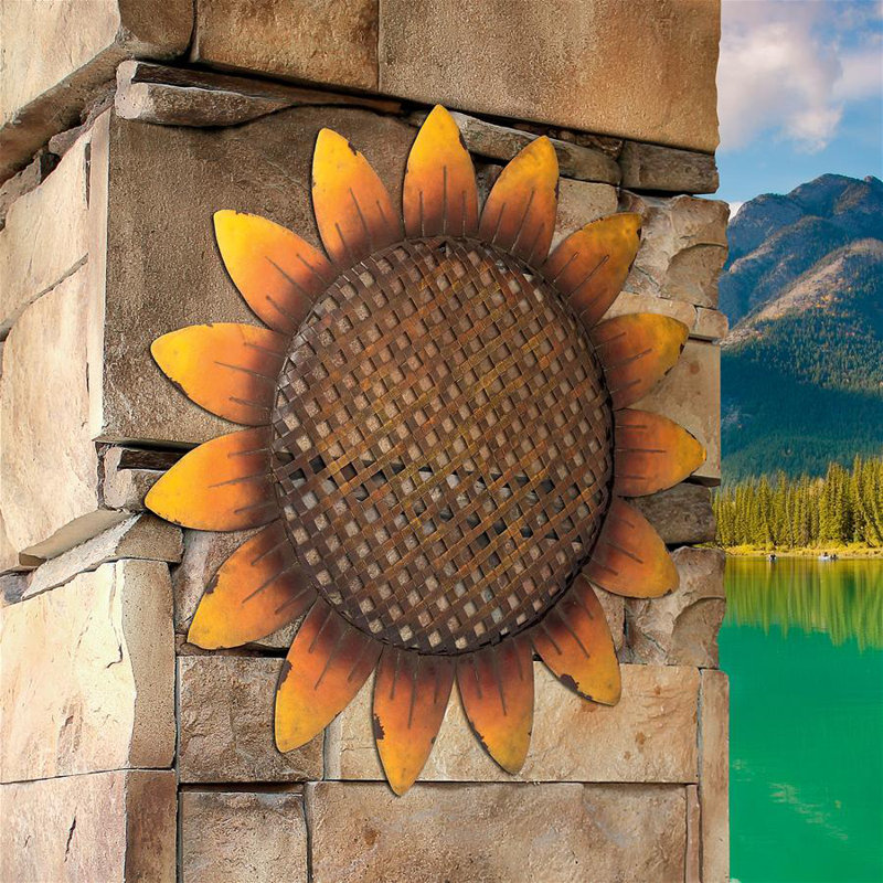 Design Toscano Van Grow Sunflower Wall Decor Reviews Decor