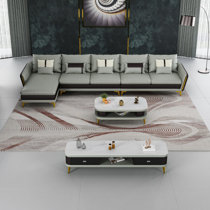 5 Seat Leather Sectional Wayfair
