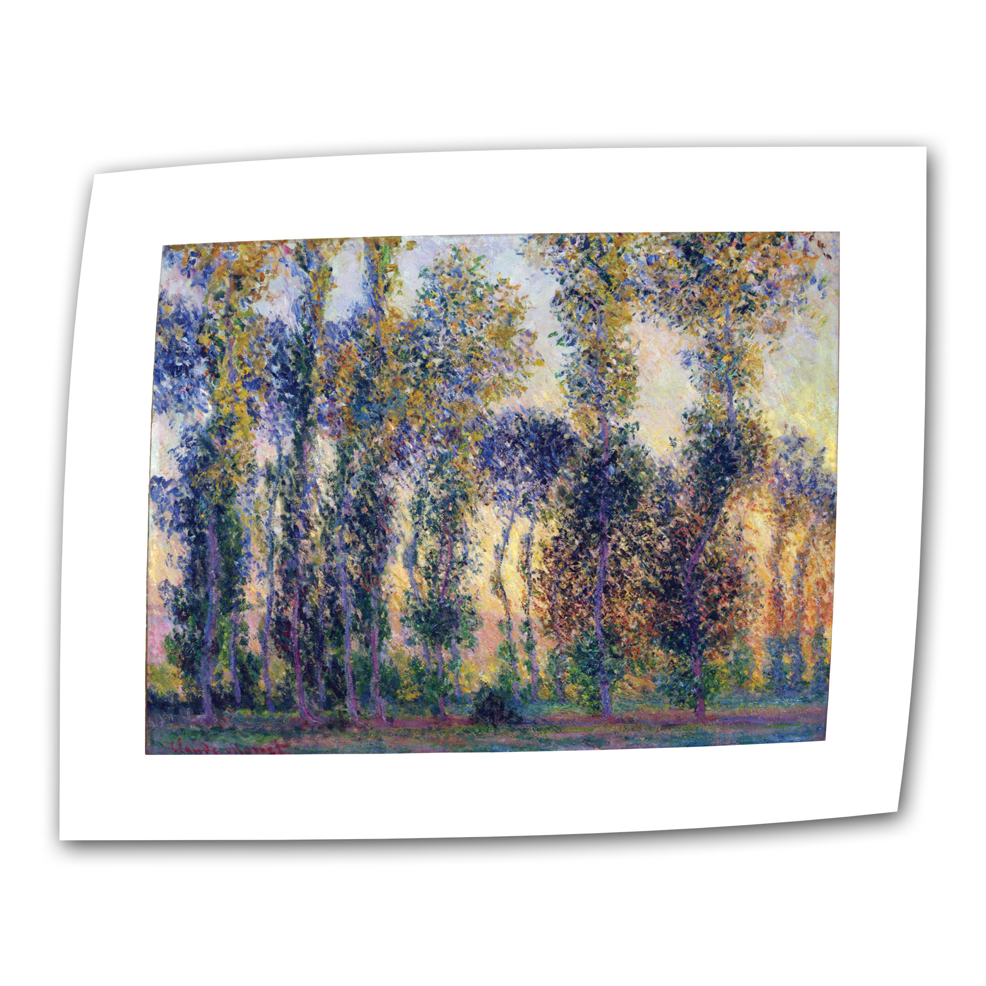 Artwall Claude Monet Reflections Of Clouds At Water Lily