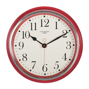 Silver Chrome Wall Clocks You Ll Love Wayfair Og Vintage Metal Wall Clock