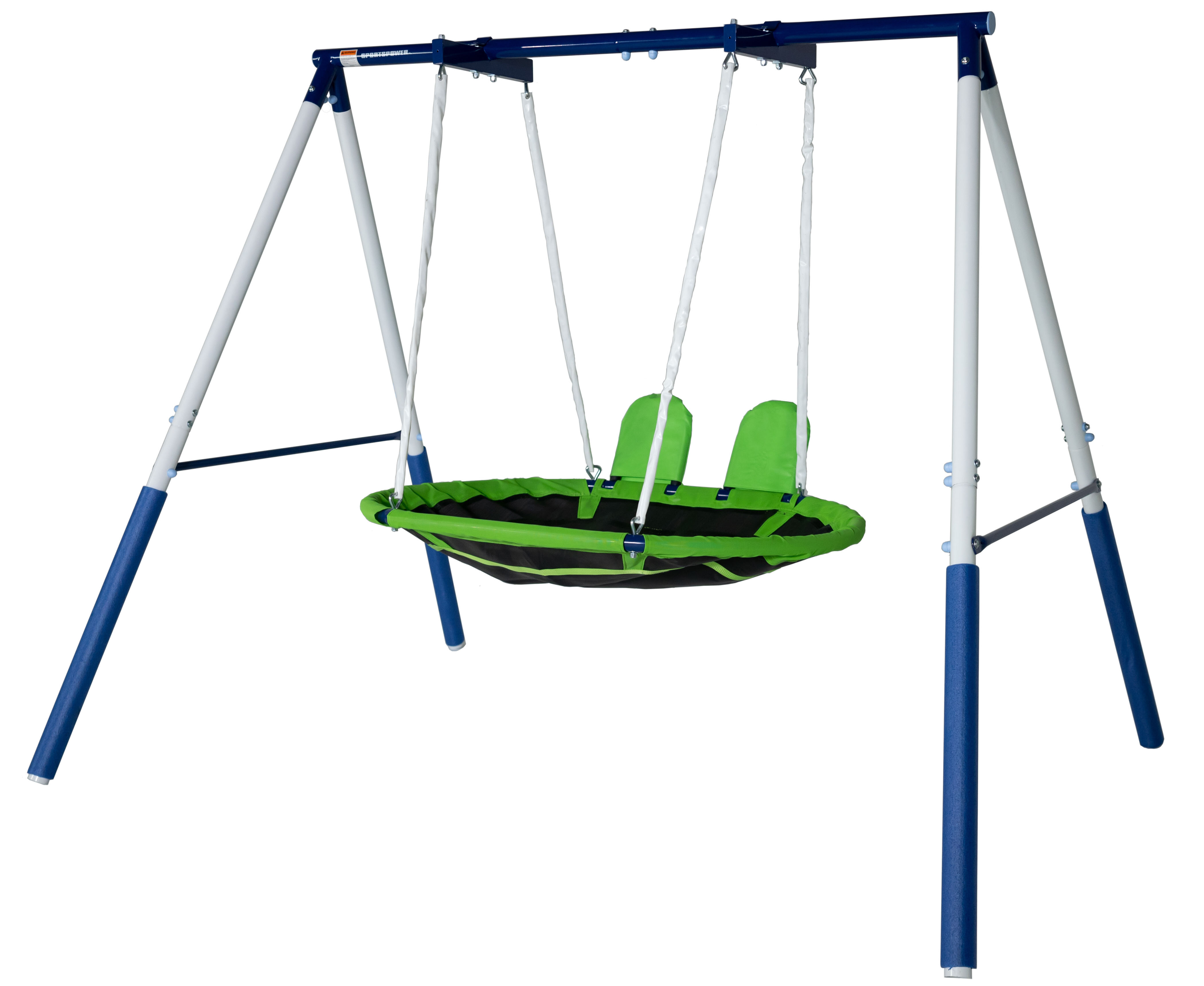 sportspower outdoor playset with saucer swing