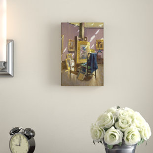 Studio Decor Display Case Wayfair Painter S Studio Print On Canvas