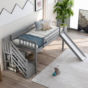 single bed with slide