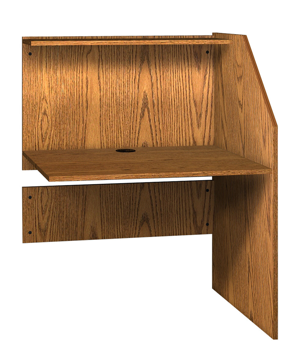 Ebern Designs Deca Wood 47 88 Study Carrel Wayfair