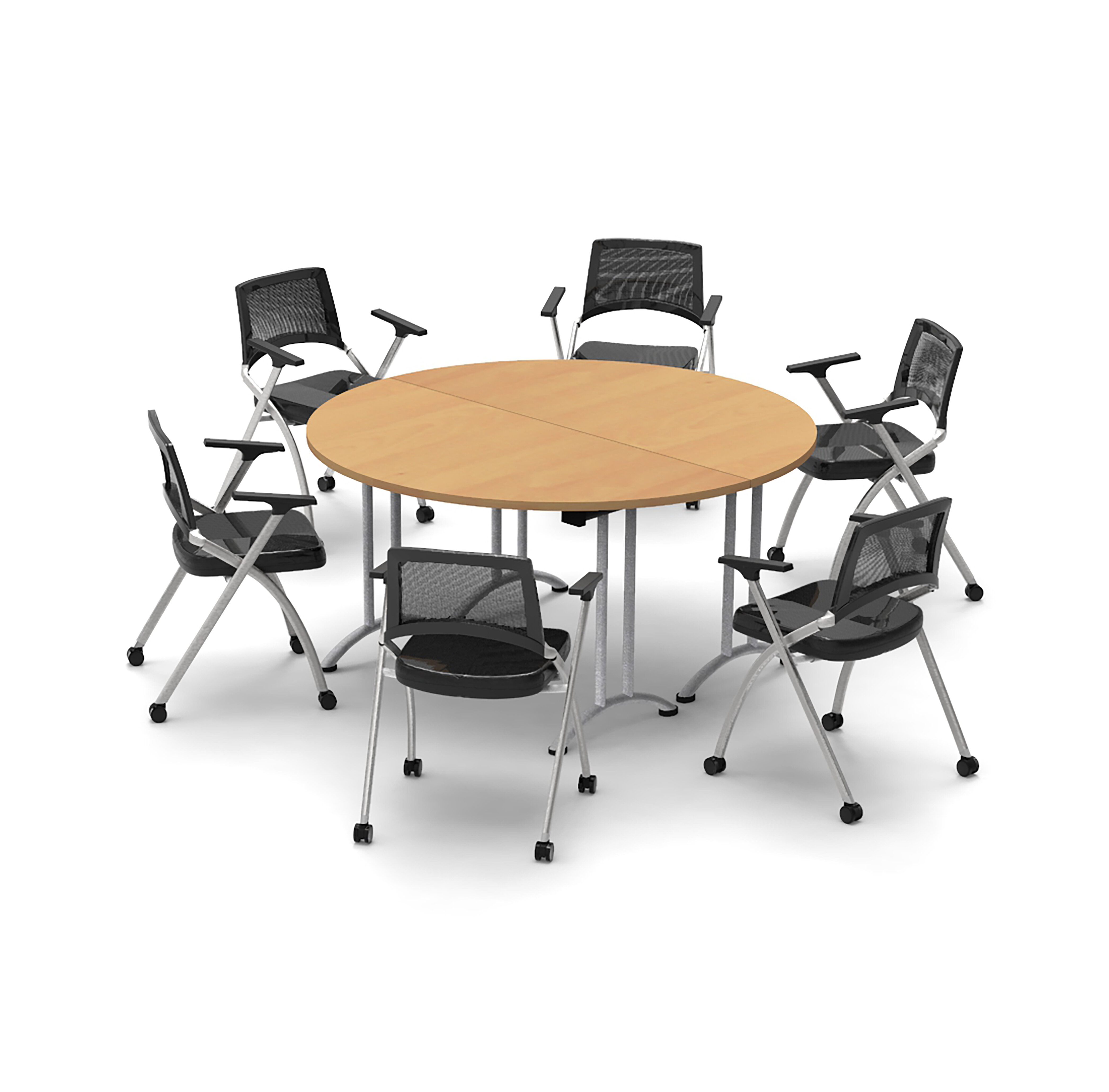 round meeting table for 6