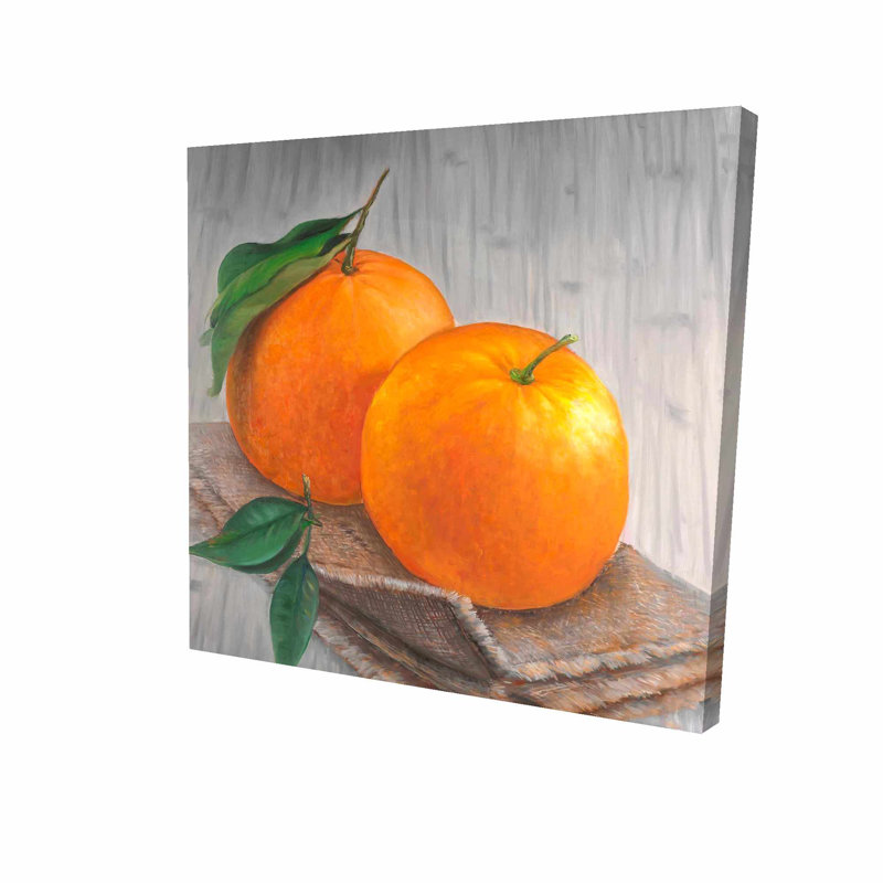 August Grove Oranges Fruit Oil Painting Print On Wrapped Canvas