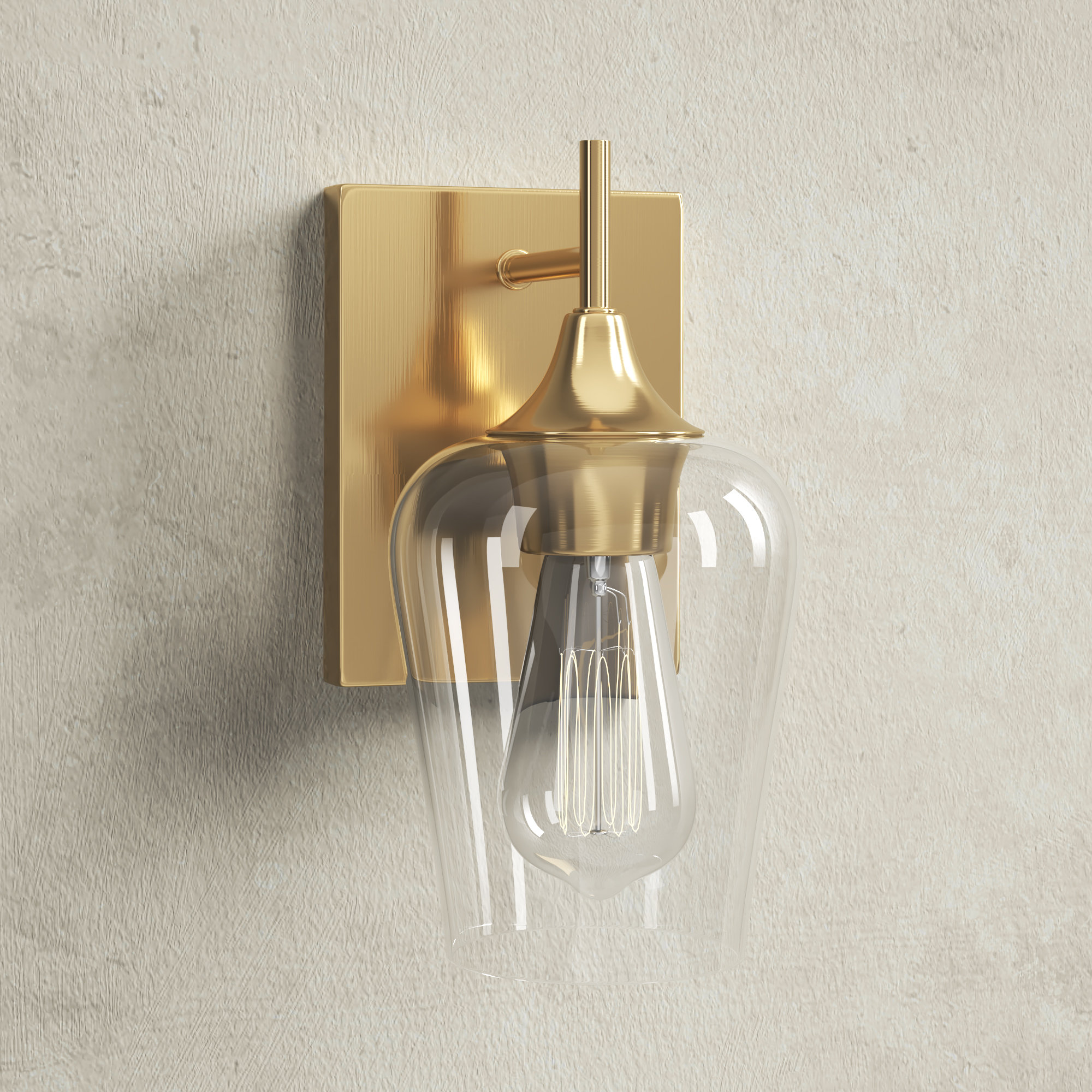 1 light armed sconce