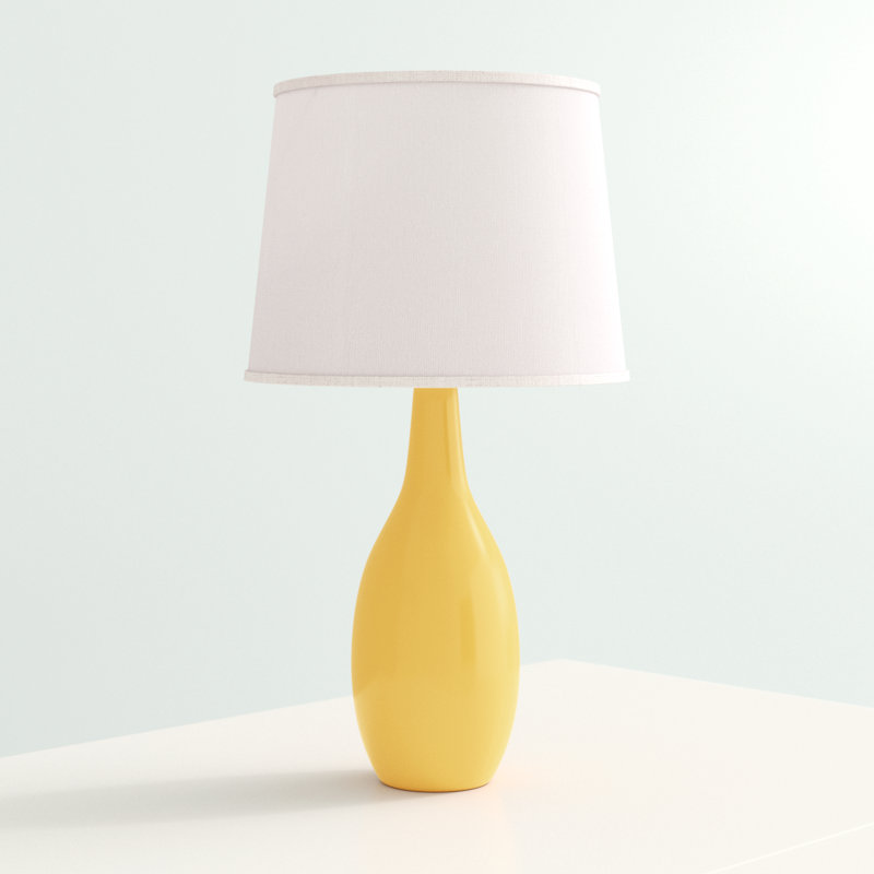 yellow standard lamp