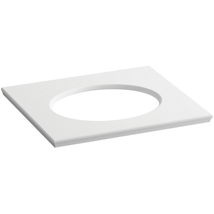 Ice Grey Impressions Solid//Expressions 25-Inch Backsplash Kit