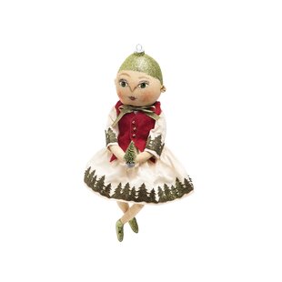 17" Joe Spencer Gathered Traditions Valerie Valentines Day Folk Art Doll Decor