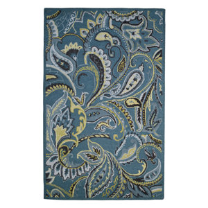 Wool Floral Hand-Tufted Gray/Ivory Area Rug