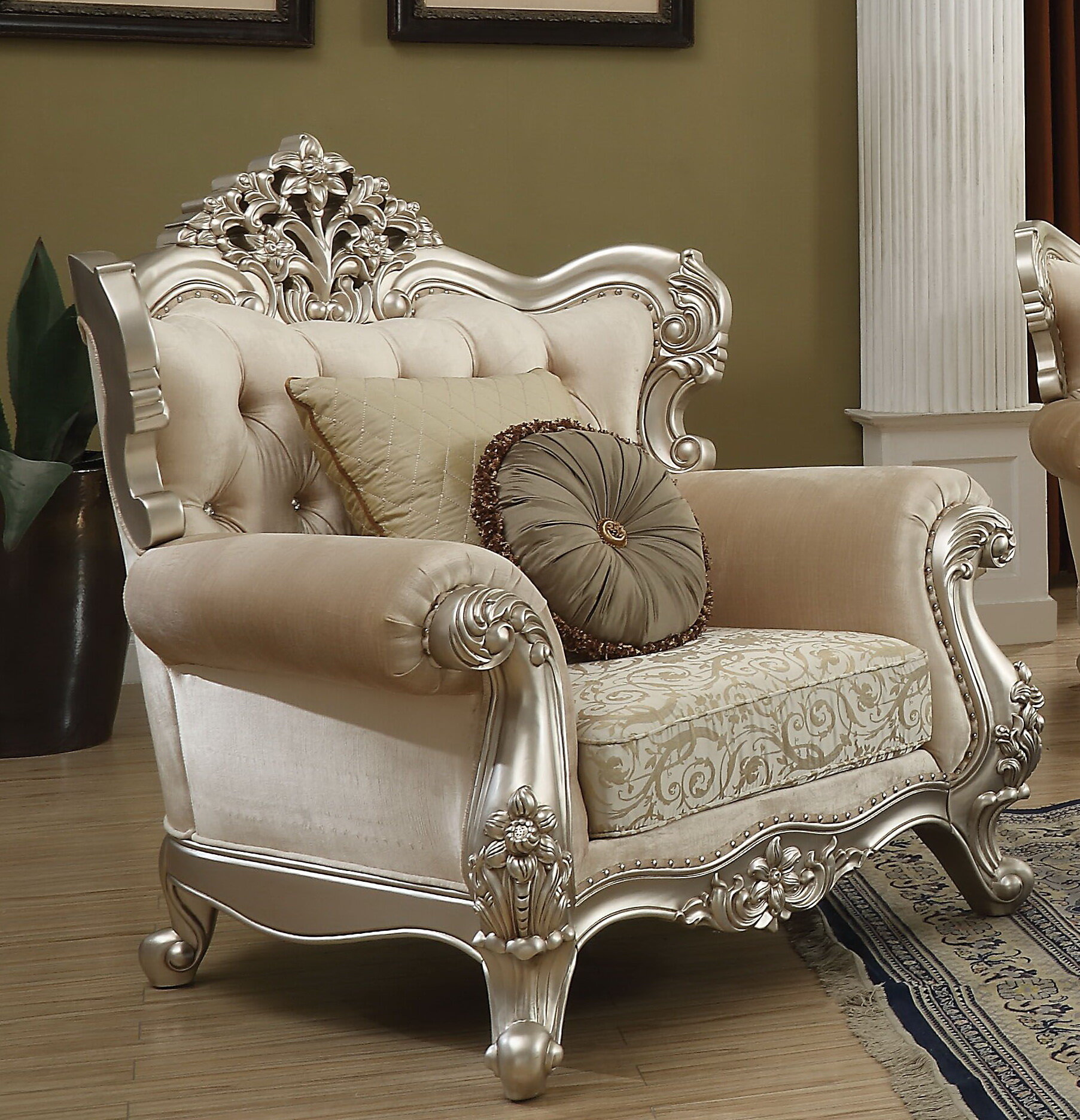 fancy wingback chair