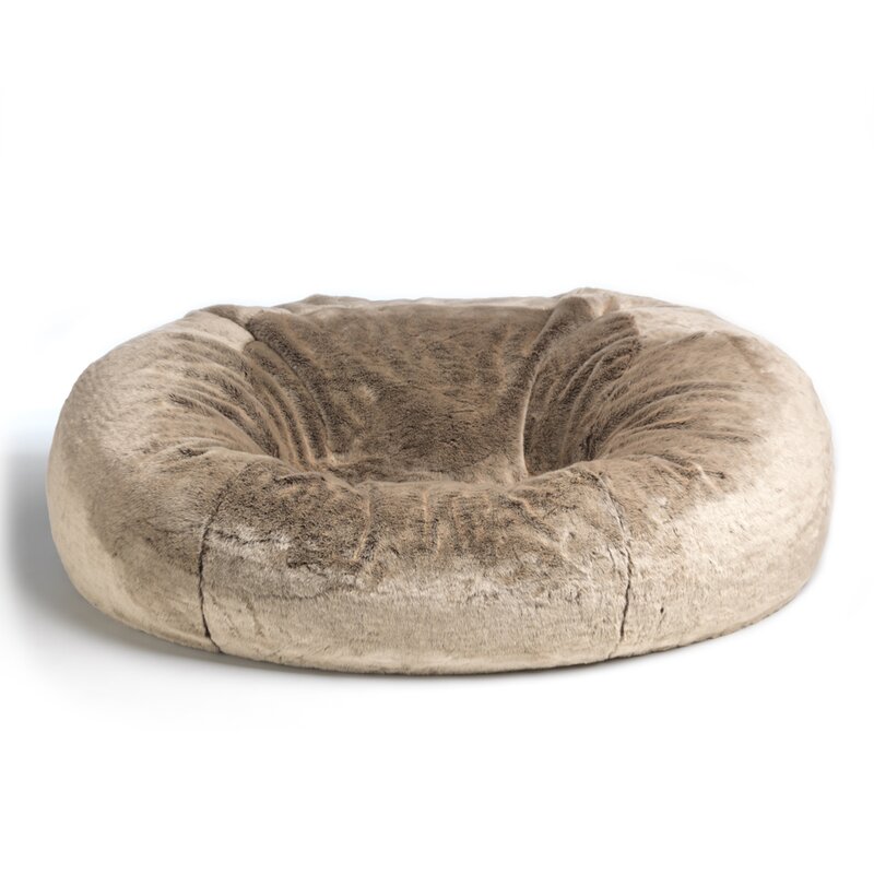 Willa Arlo Interiors Cloud Giant Faux Fur 2 Seater Bean Bag Sofa