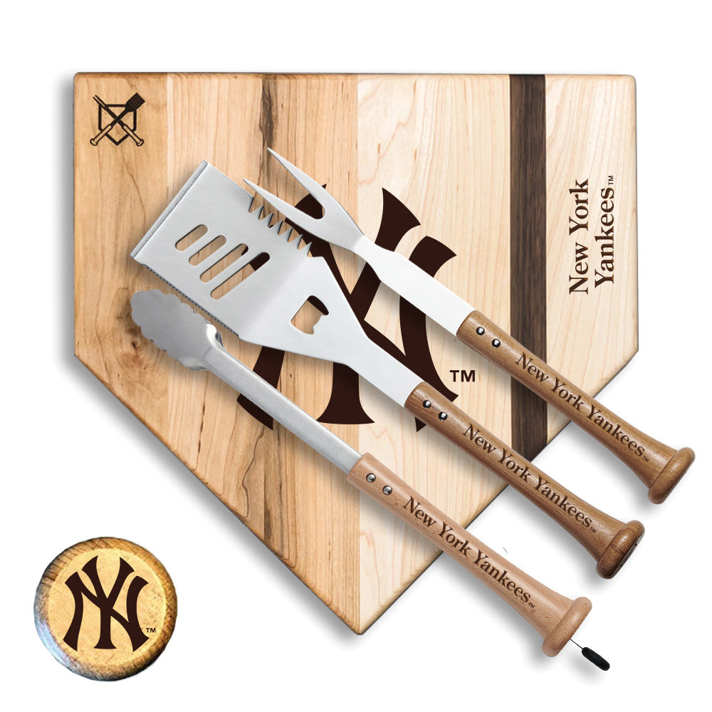 Baseball BBQ 17" "Silver Slugger" Combo Set New York Yankees Wayfair