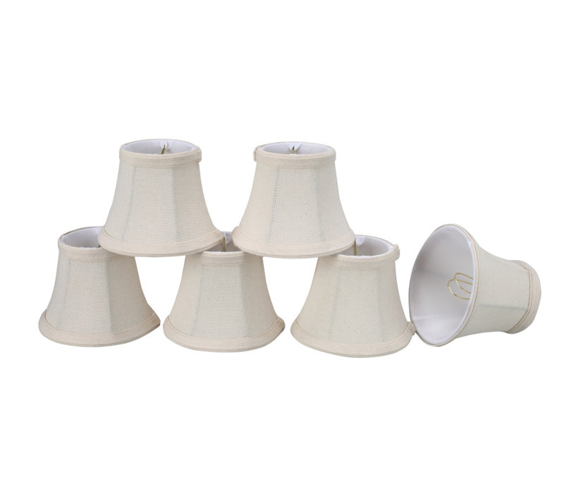 5" Linen Bell Candelabra Shade