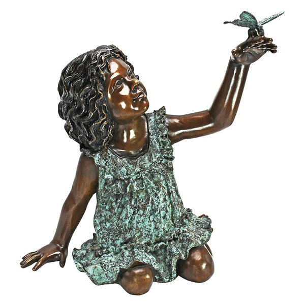 Little Girl Garden Statues Wayfair