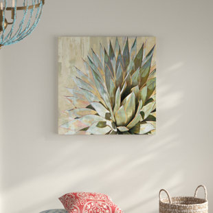 36 x 36 ArtWall 4 Piece Linda Parkers Desert Agave Gallery Wrapped Canvas Square Set