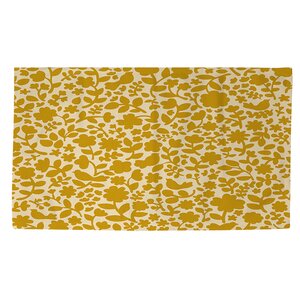 Ambrose Bird Yellow Area Rug