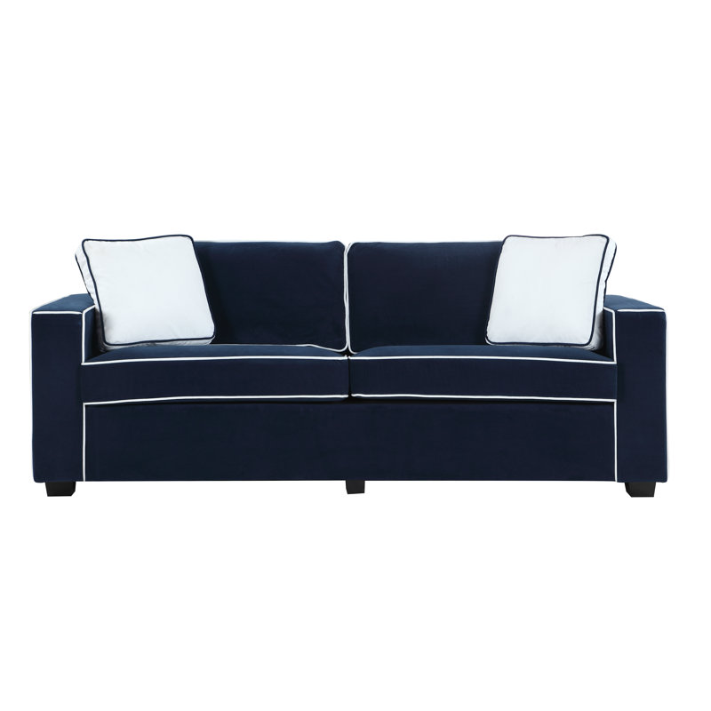 Wrought Studio Arjun Modern Velvet Fabric Sofa Reviews Wayfair Arjun Modern Velvet Fabric Sofa
