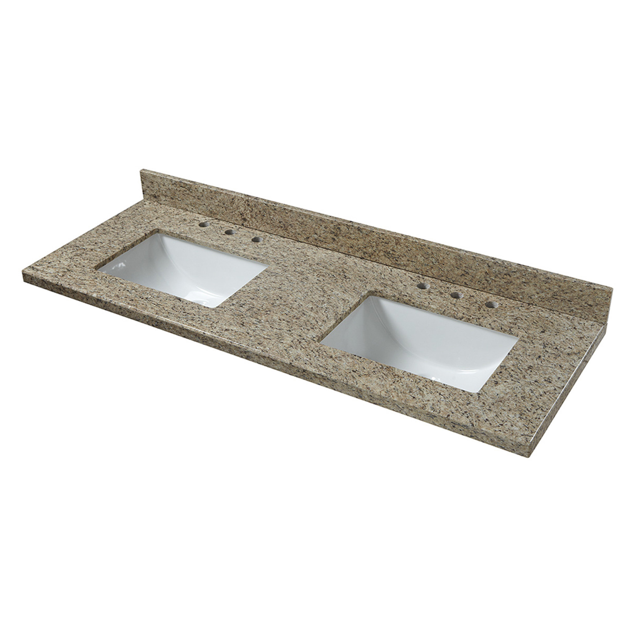 Cahaba Granite 61 Double Bathroom Vanity Top Wayfair Double Bathroom Vanity Top