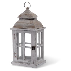 Light Outdoor Hanging Wood Lantern