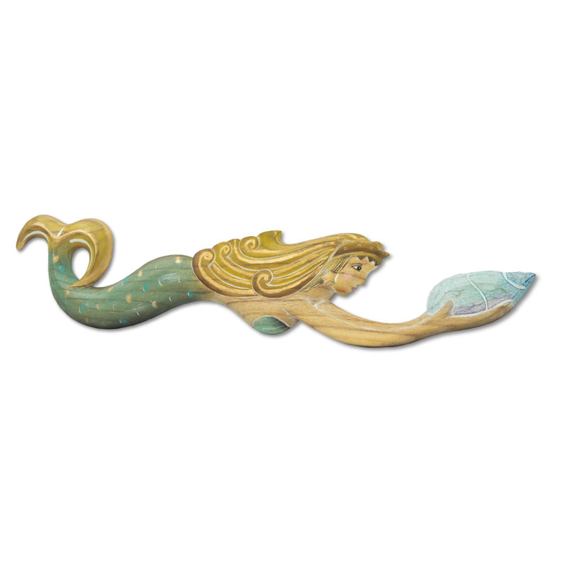 Spa Large Swimming Mermaid Wall Decor Bathroom Nautical Theme