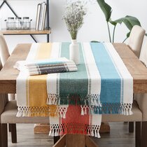 DII CAMZ11185 100% Cotton 13x72 Machine Washable Décor Events Tidal Stripe Everyday Table Runner for Dinner Parties 