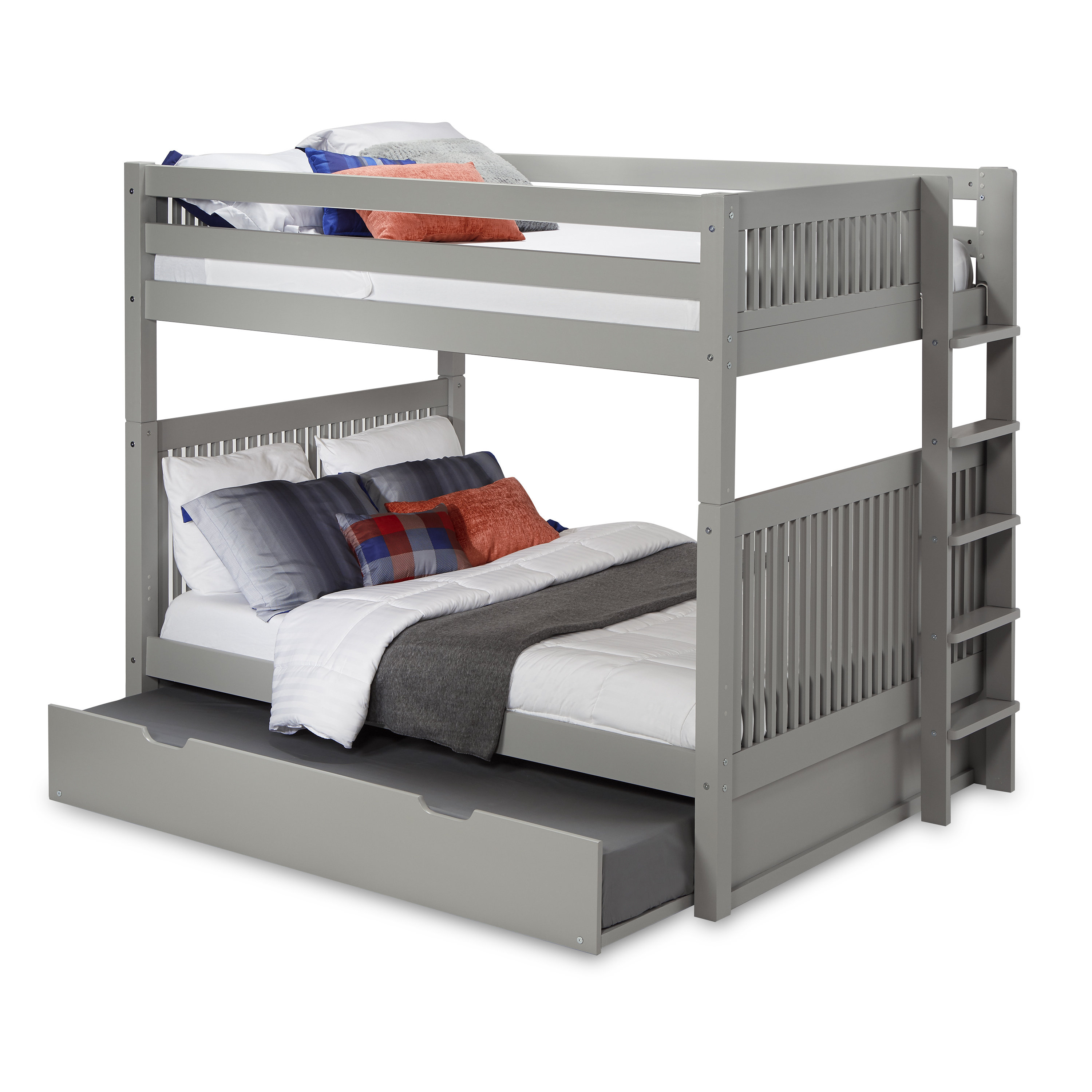 bunk bed with pull out bed underneath