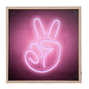 Lighted Peace Sign Wayfair