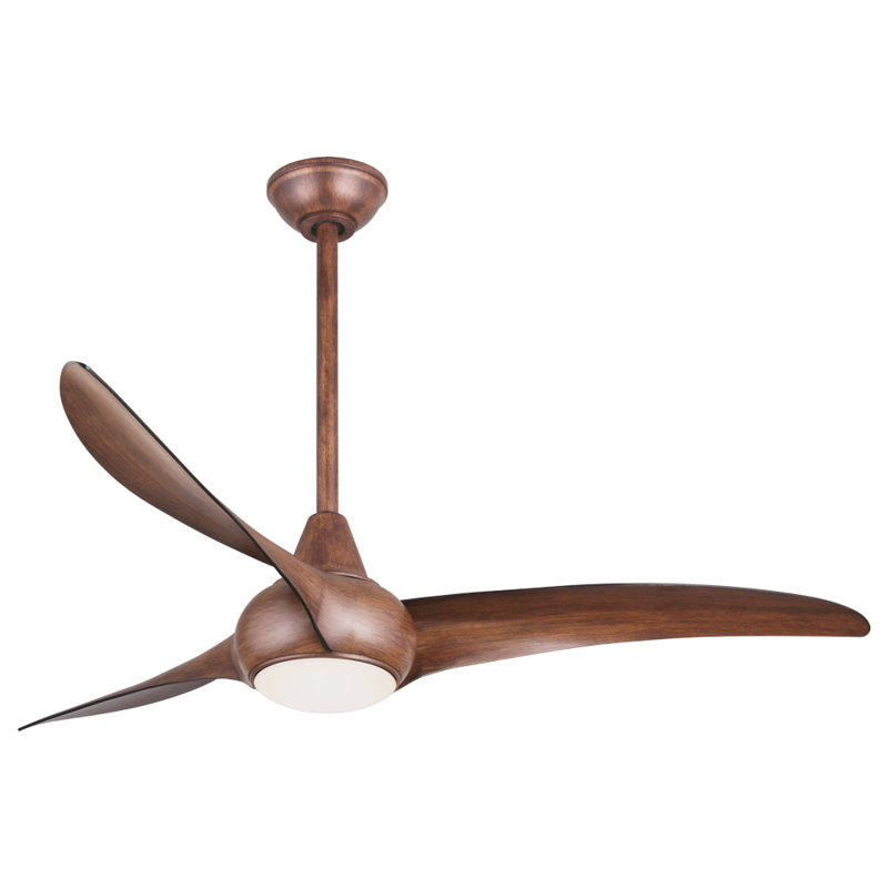 Minka Aire 52 Wave 3 Blade Led Ceiling Fan With Remote Light Kit