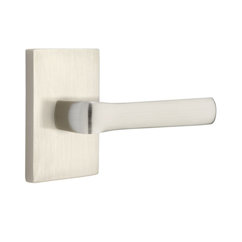 Emtek Passage Spencer Lever With Modern Rectangular Rose Wayfair