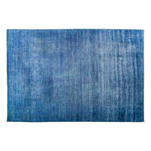 One-of-a-Kind Vibrance Hand-Knotted Blue Area Rug