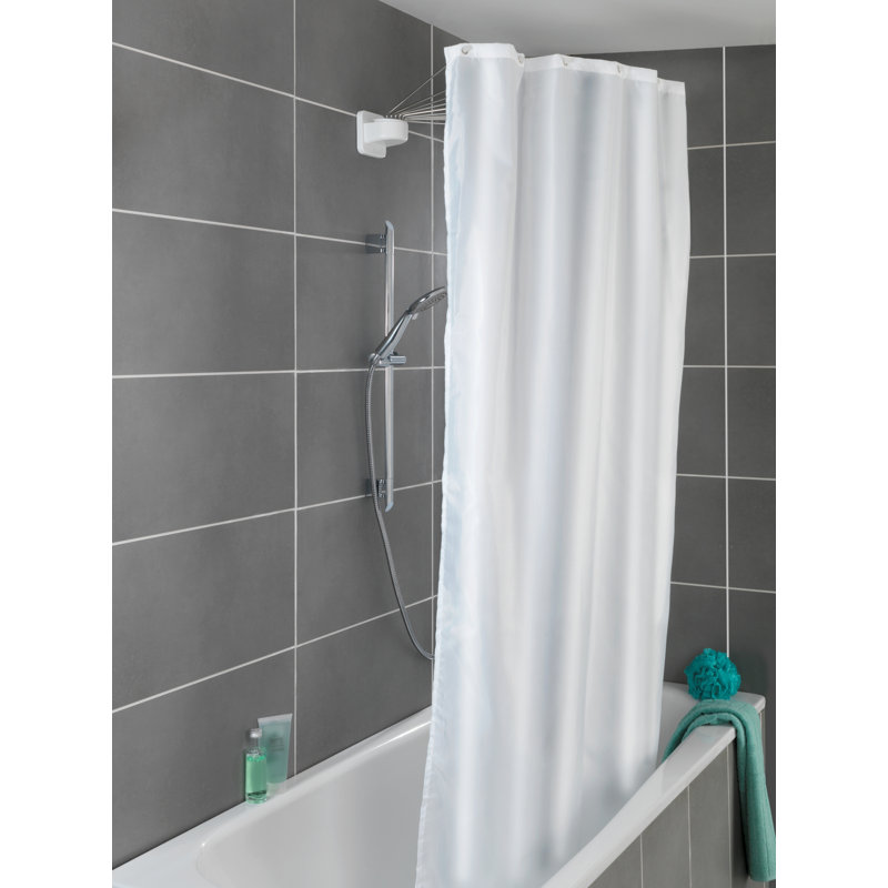 Wenko 96cm U Shaped Fixed Shower Curtain Rod Wayfair Co Uk