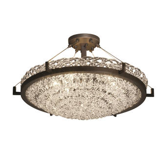 Wrought Studio Myrobalan 1 Light 14 Unique Statement Geometric Led Semi Flush Mount Wayfair