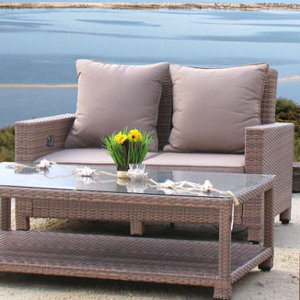 Sofa Lanzarote mit Kissen von Grasekamp