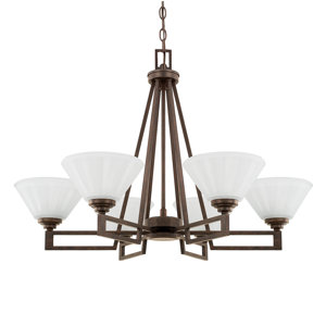 Jerrell 6-Light Shaded Chandelier