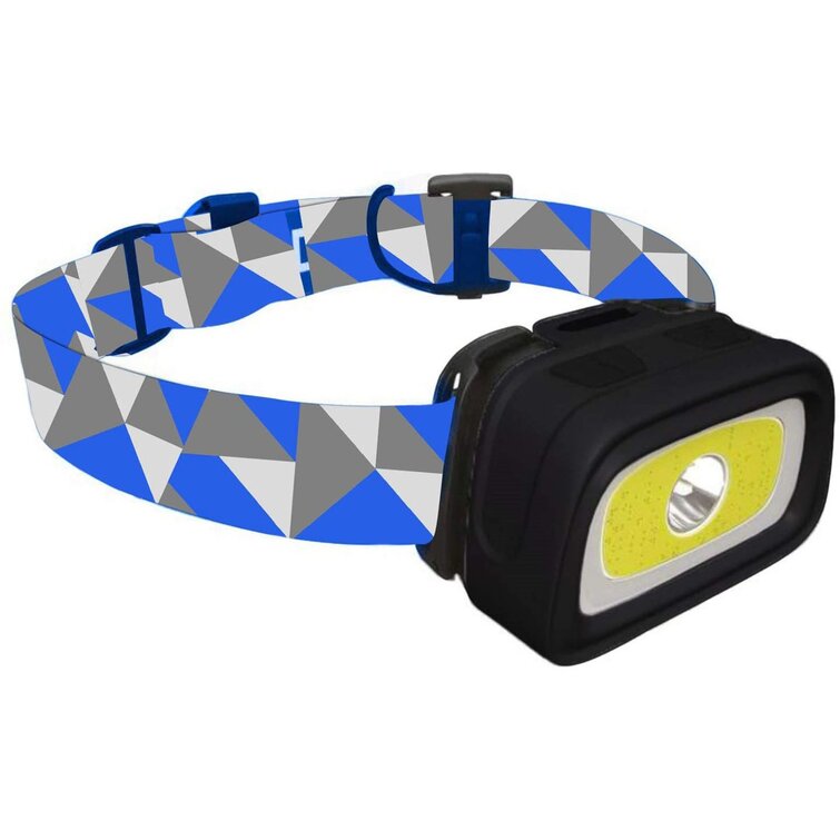 Solar Rechargeable LED Headlamp 3 Modes Waterproof Headlight Camping Flashlight
